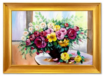 Bouquet handcrafted oil paintings canvas oil painting picture G119766