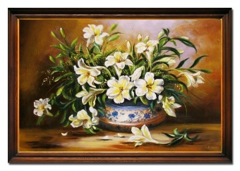 Bouquet Handmade Oil Paintings Canvas Oil Painting Picture G05360