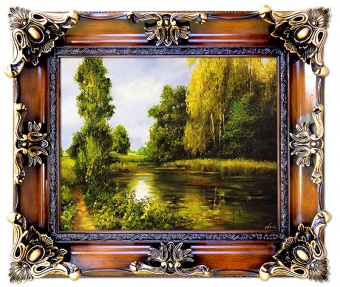 "River Landscape" Handcrafted Oil Paintings Canvas Oil Painting Picture G02480