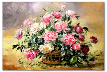 Rose bouquet handmade oil paintings canvas oil painting picture G119548