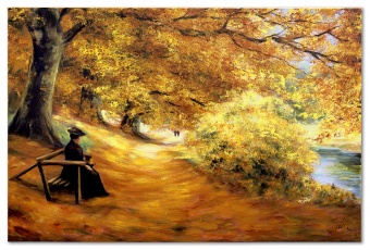 Autumn path handwork oil paintings canvas oil painting picture images G119655