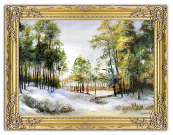 Winter landscape handmade oil paintings canvas oil painting picture G00177