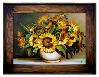 Sunflowers Handcrafted Oil Paintings Canvas Oil Painting Picture G02406