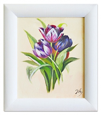 Tulip bouquet handmade oil paintings canvas oil painting picture G04277