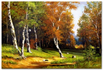 Autumn forest handmade oil paintings canvas oil painting picture G119006