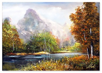 Autumn landscape handmade oil paintings canvas oil painting picture G120177