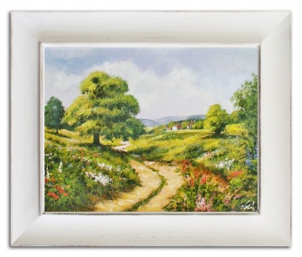 Landscape path handwork oil paintings canvas oil painting image G14987