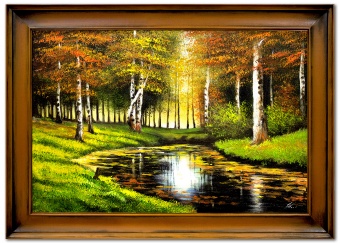 Autumn Forest Handicraft Oil Paintings Paintings Canvas Oil Painting Picture Images G93911