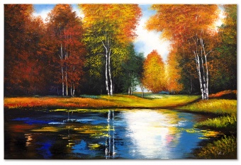 Autumn landscape handmade oil paintings canvas oil painting picture G119091