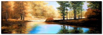 Autumn Landscape Handicraft Oil Paintings Paintings Canvas Oil Painting Image G118966