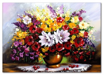 Bouquet Handmade Oil Paintings Canvas Oil Painting Picture G119106