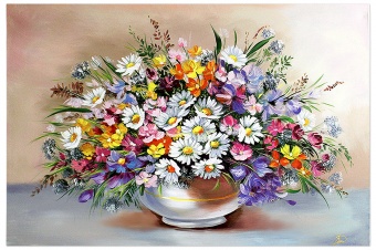 Flower bouquet handmade oil paintings canvas oil painting image G120095