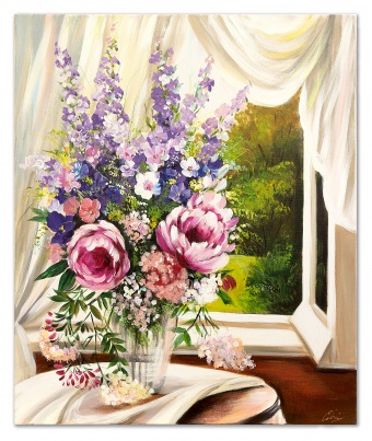 Bouquet Handicraft Oil Paintings Paintings Canvas Oil Painting Picture G118673