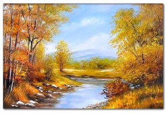 Autumn Landscape Handwork Oil Paintings Canvas Oil Painting Picture G119011