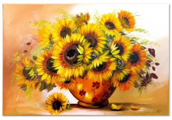 Sunflowers Handwork Oil Paintings Canvas Oil Painting Picture G00143