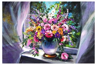 Flower Splendor Handwork Oil Paintings Paintings Canvas Oil Painting Picture G119319