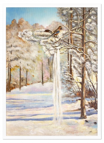 Winter landscape handmade oil paintings canvas oil picture image G120431