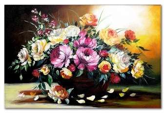 Flower bouquet handmade oil paintings canvas oil painting picture G119107