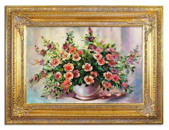 Flower bouquet handmade oil paintings canvas oil painting picture G16447