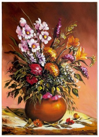 Flower bouquet handmade oil paintings canvas oil picture image G120043