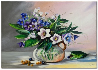 Bouquet Handmade Oil Paintings Canvas Oil Painting Picture G119222