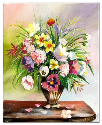 Bouquet Handmade Oil Paintings Paintings Canvas Oil Painting Picture G119203