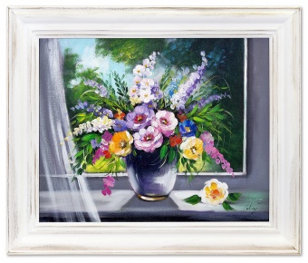 Bouquet Handmade Oil Paintings Canvas Oil Painting Picture G16670