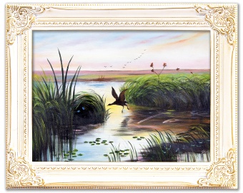 River landscape handmade oil paintings canvas oil painting picture G119457