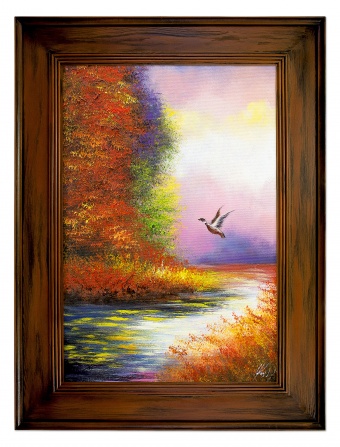 Autumn Lake Handwork Oil Paintings Canvas Oil Painting Picture Images G120338