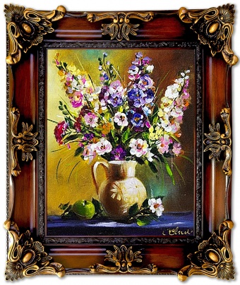 Bouquet Handmade Oil Paintings Canvas Oil Painting Picture G03604