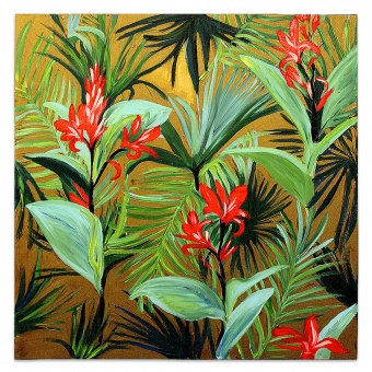 Tropical Flowers Handmade Oil Paintings Canvas Oil Painting Picture G120179