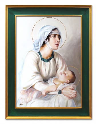 Madonna with Child Handcrafted Oil Paintings Canvas Oil Painting Picture G115457