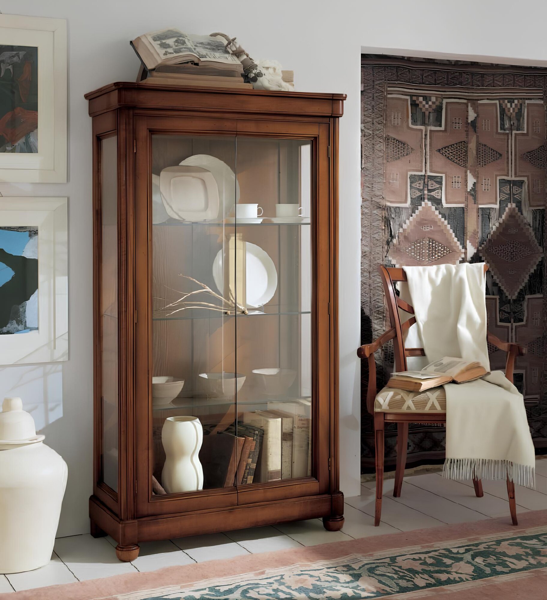 Showcase cabinet display cabinets design Italian furniture living room cabinet