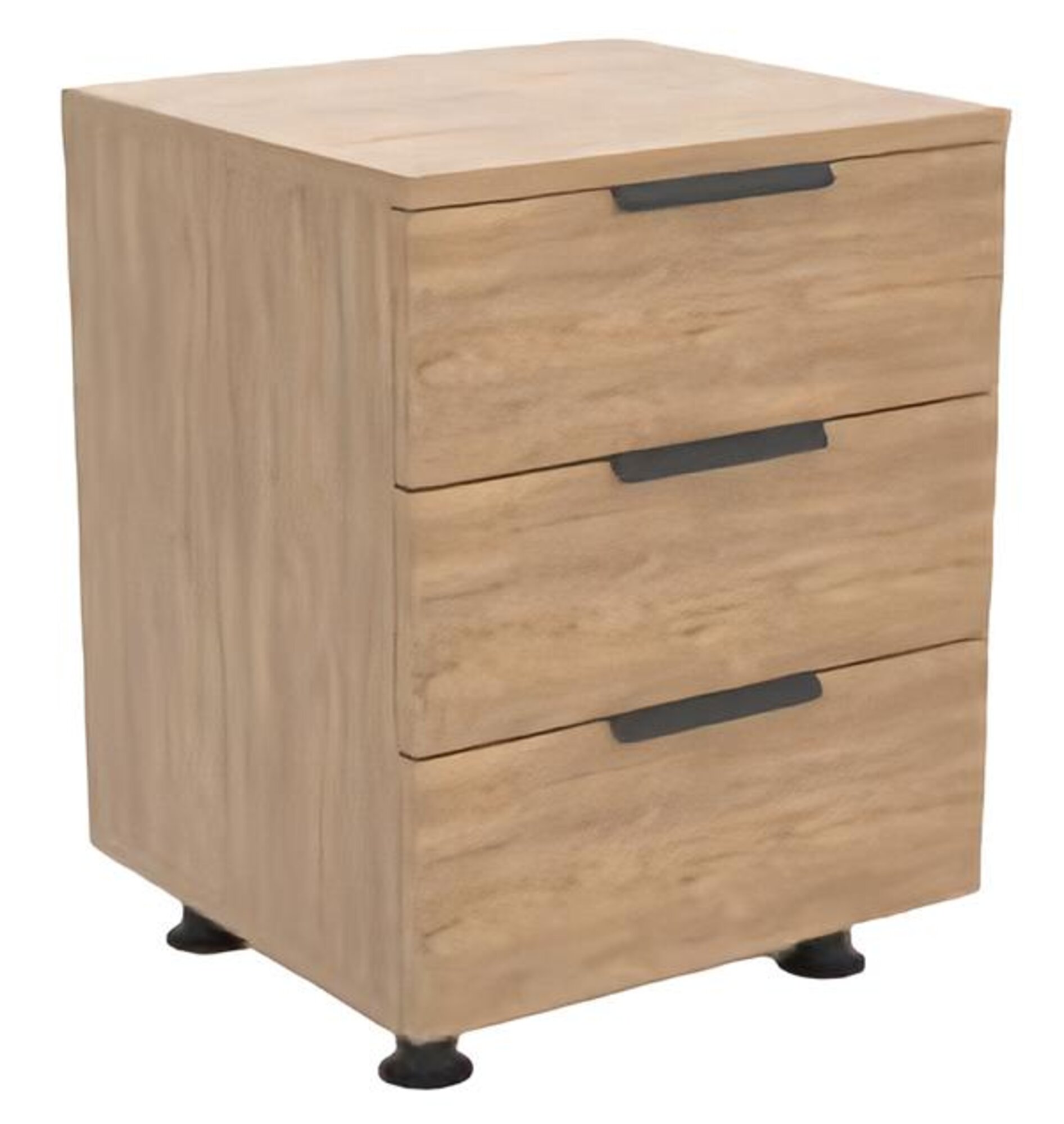 Cabinet chest of drawers with 3 drawers storage cabinet living room office beige