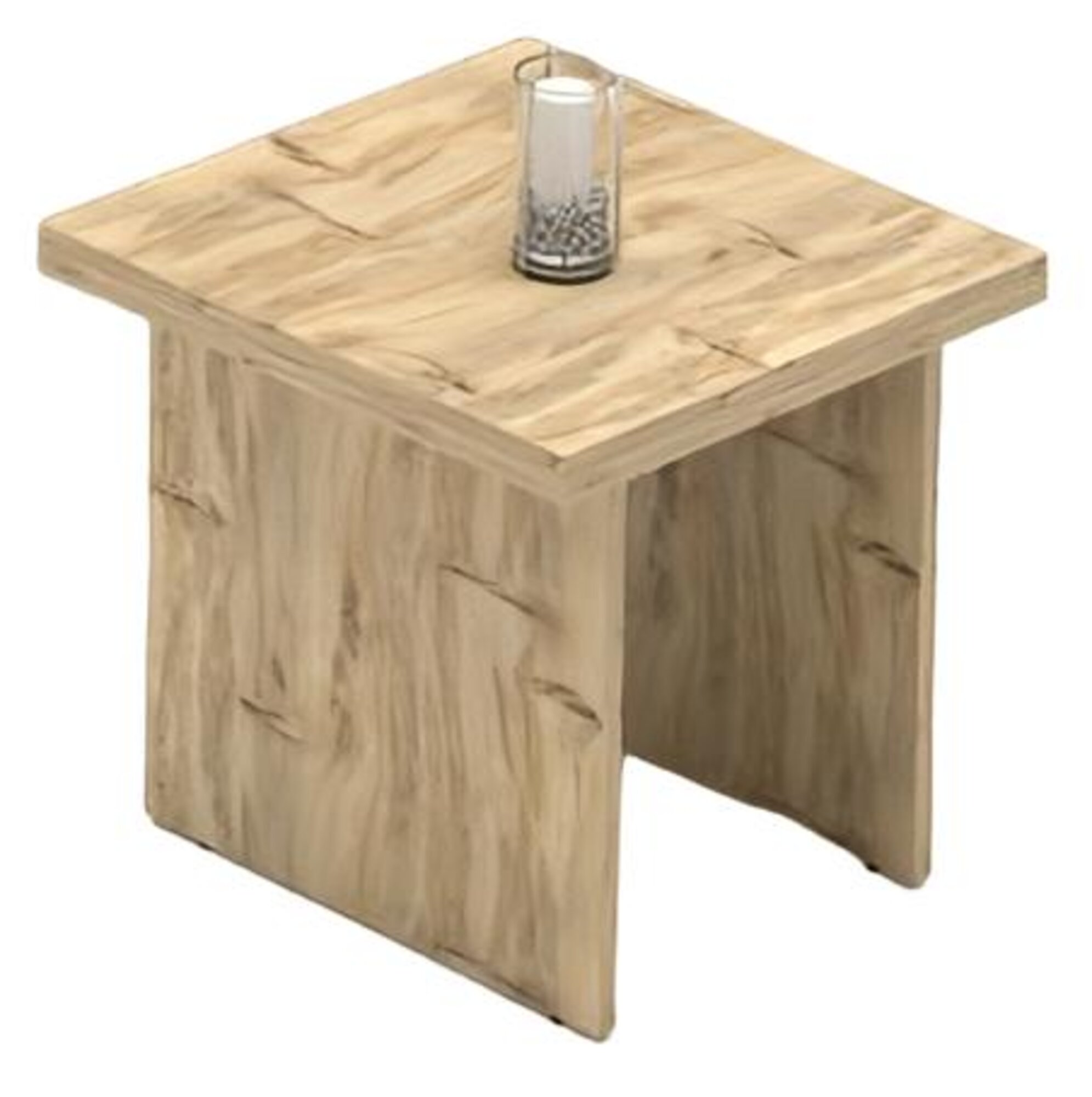 Square Beige Coffee Table Side Table Living Room Table Wooden Table Office