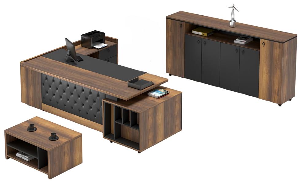 Work table, table, sideboard, office furniture, desk, 3-piece set, furniture.