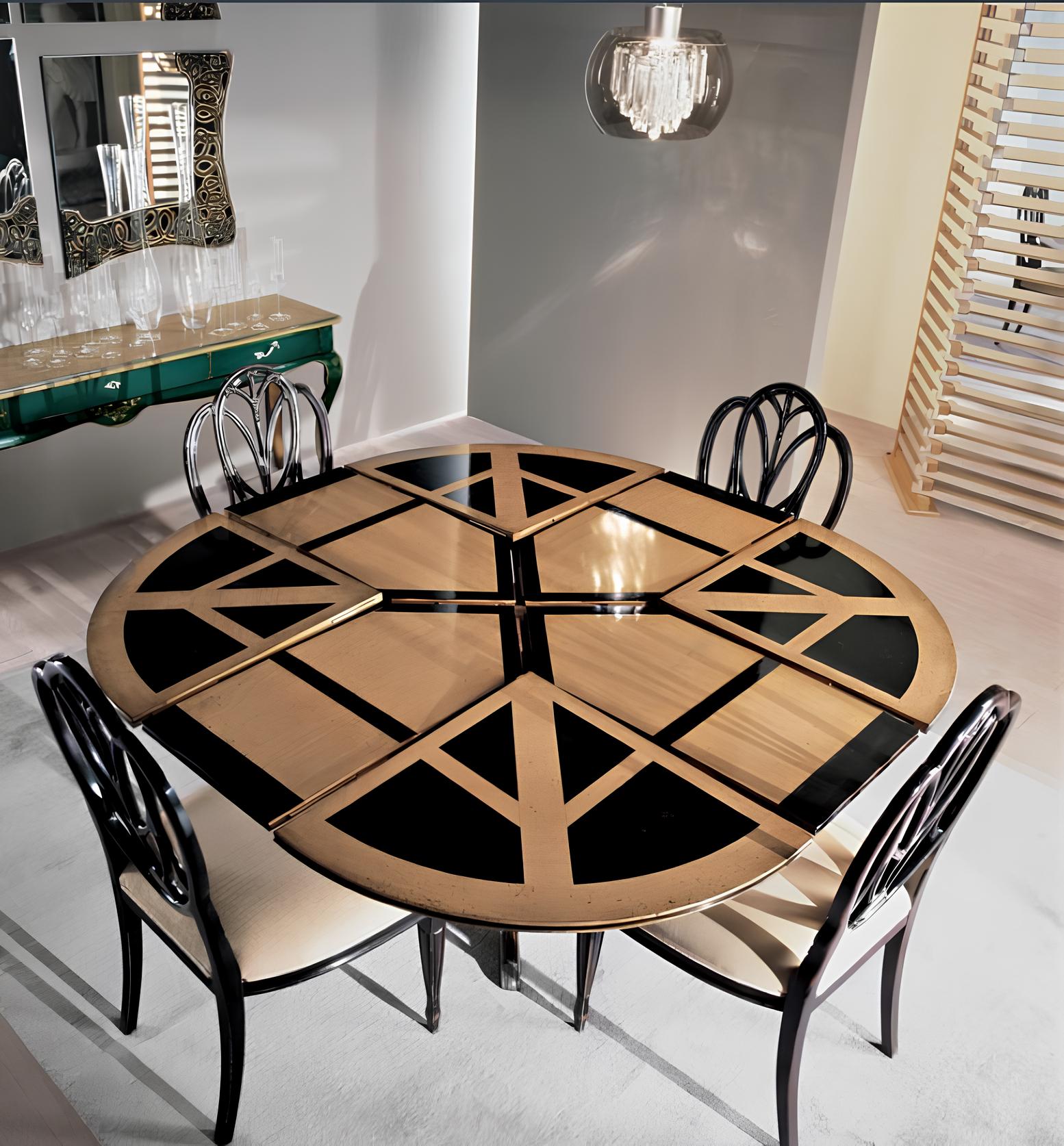 Solid Wood Table New Luxury Dining Table Italian Design Furniture Interior