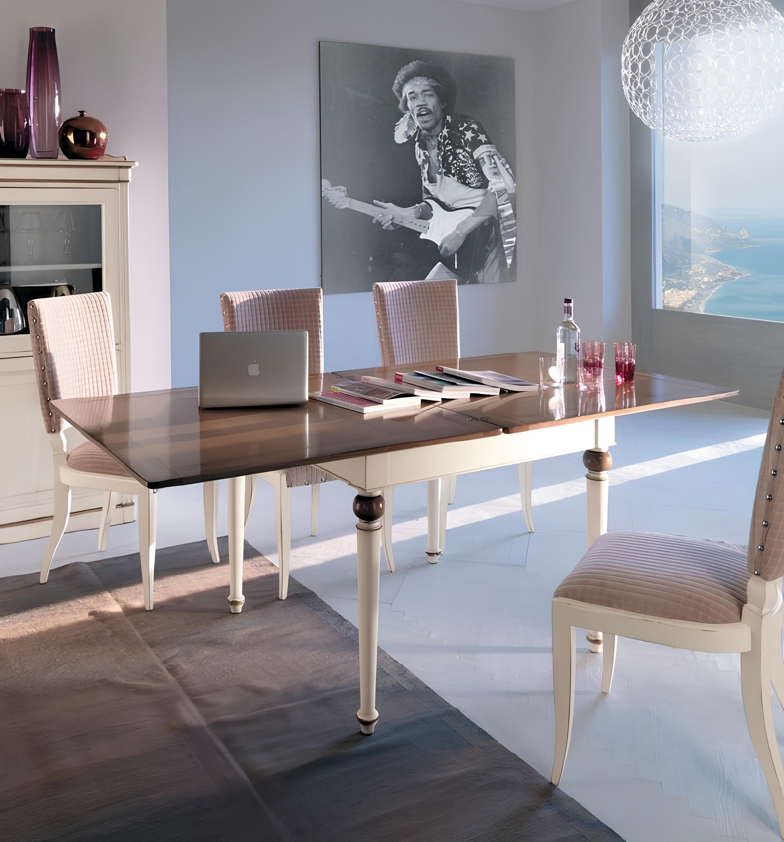 Dining table luxury solid wood furniture from Italy dining room tables furnishings