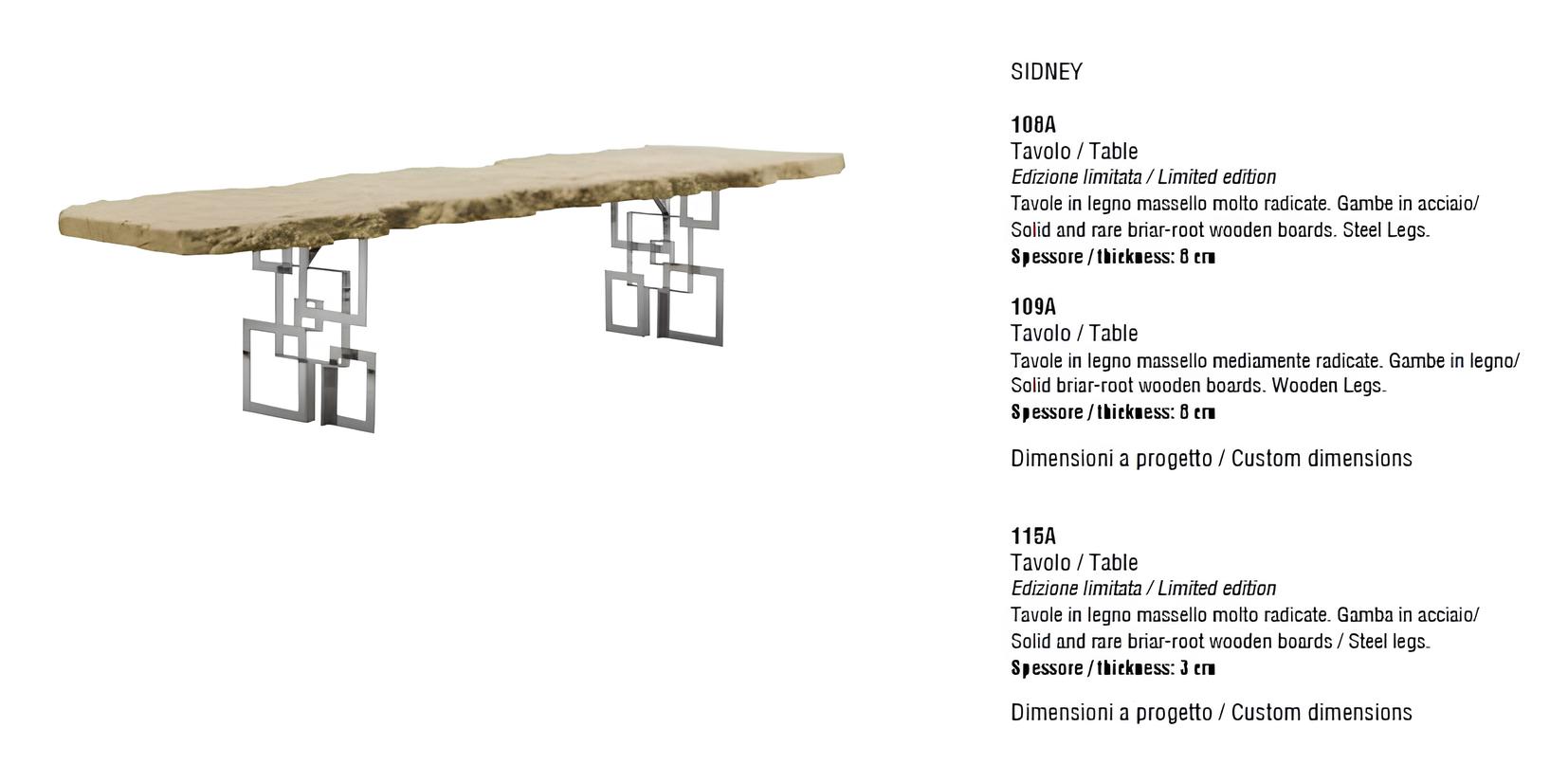 Dining table design luxury Italian furniture wooden furniture table wood tables solid wood