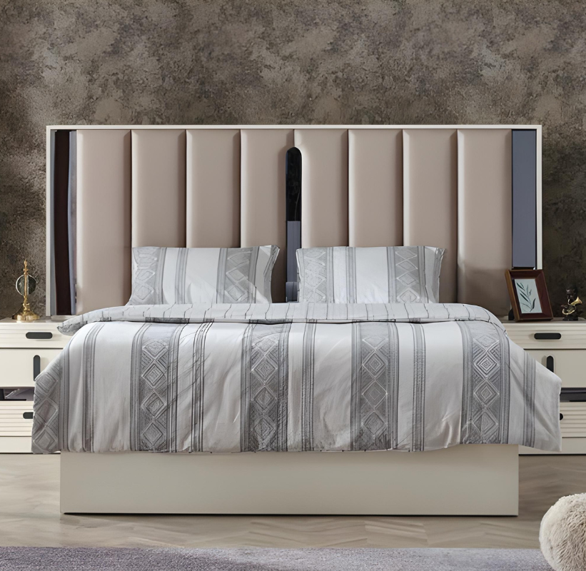 Luxury furniture bed bedroom design double bed upholstered modern beds