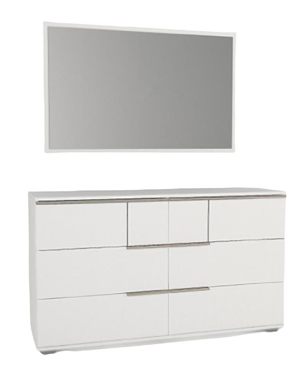 Chest of drawers, sideboard, highboard, buffet, dressers, mirror, cabinet drawer, sideboard, 2-piece.