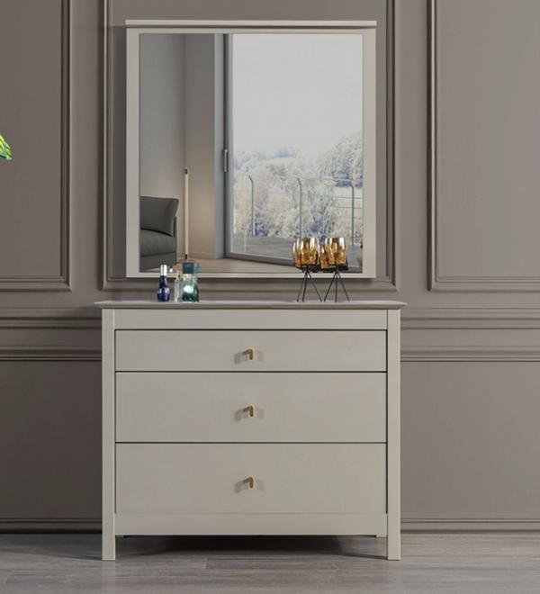 Sideboard with mirror, dresser, hallway cabinet, 2-piece sideboard.