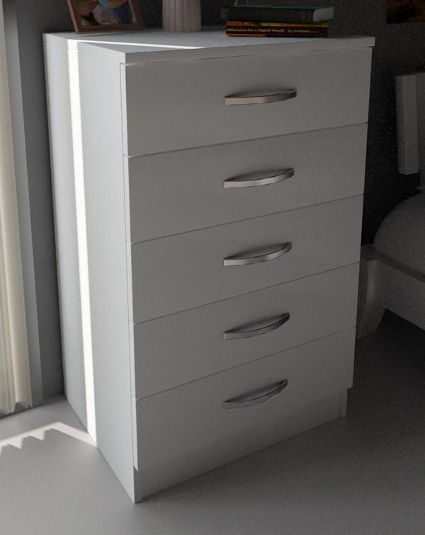 Stylish Dressers White Modern Furniture Bedroom Wood Sideboard Luxury