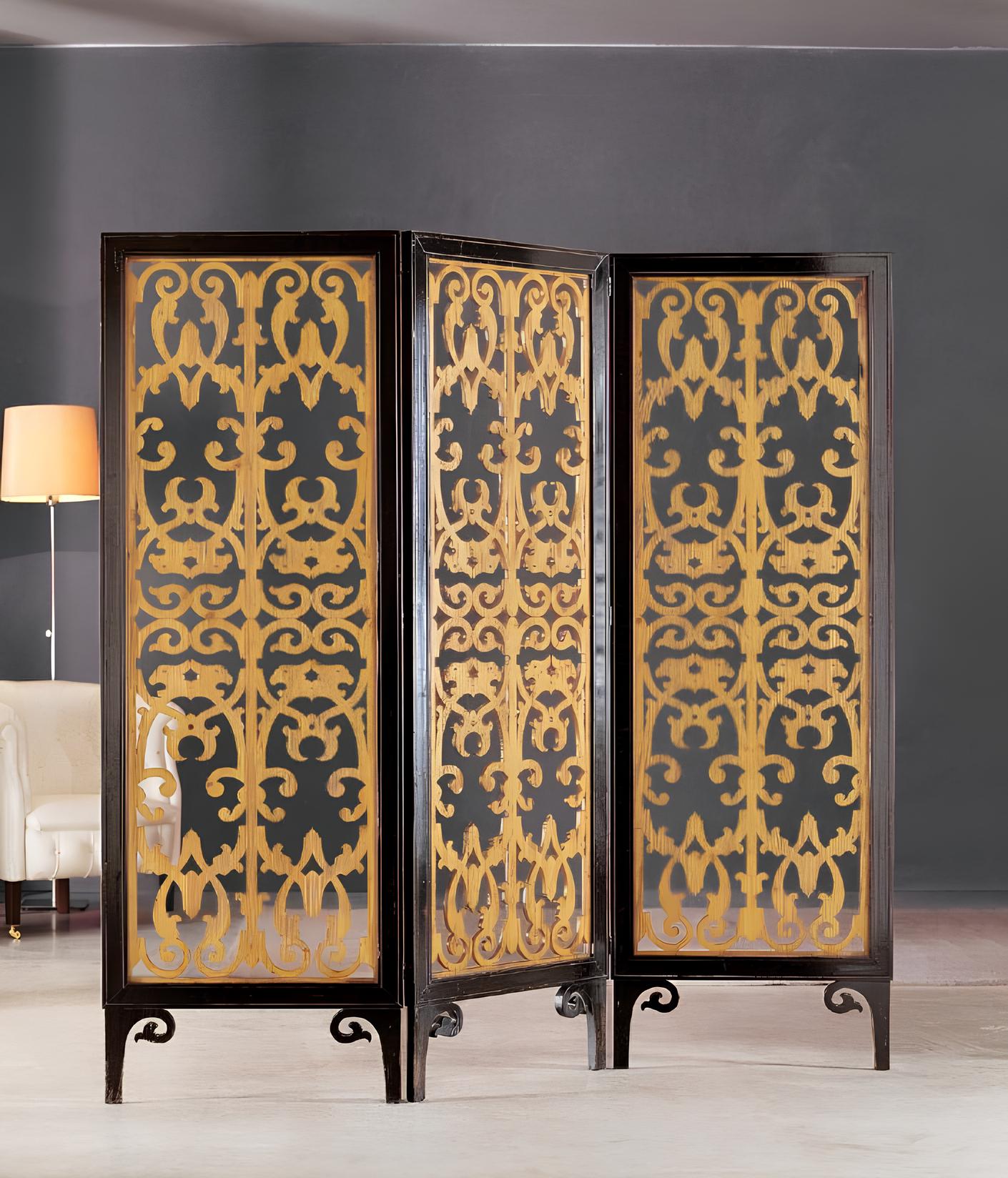 Classic Art Deco room divider Italian furniture decoration partition