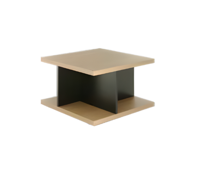 Brown Black Coffee Table Two-Tone Modern Style Rectangular Elegant