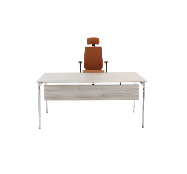 Stylish office desk gray luxury office furniture wooden desk modern table