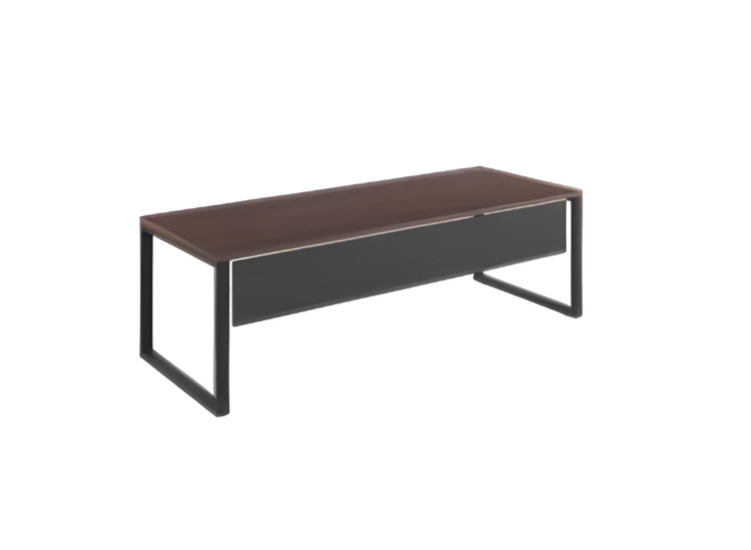 Stylish black deluxe desk wooden furniture workspace modern