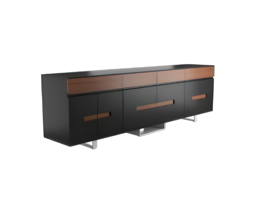 Designer brown black filing cabinet stylish document cabinet