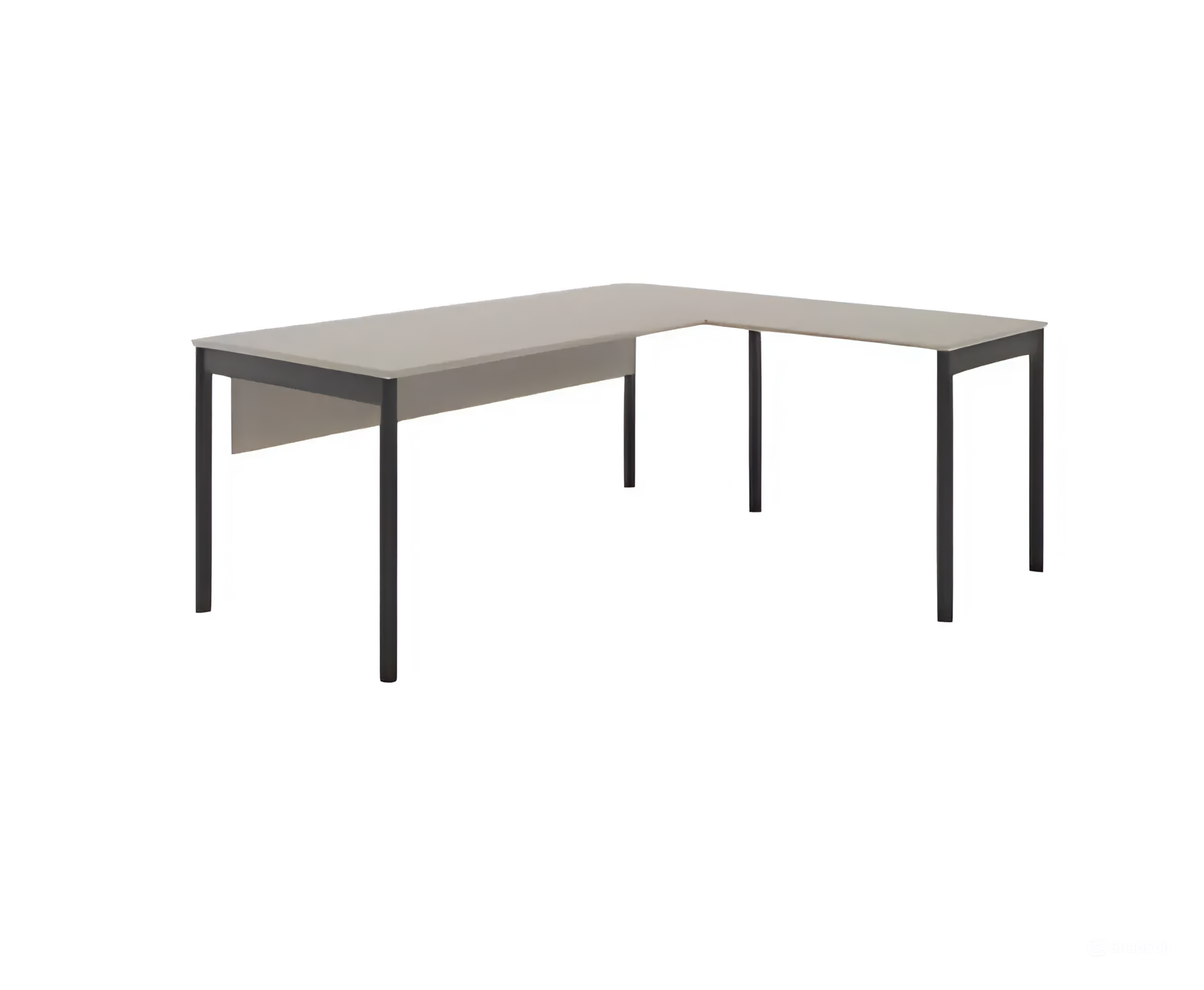 Stylish corner desk black gray comfortable table workspace