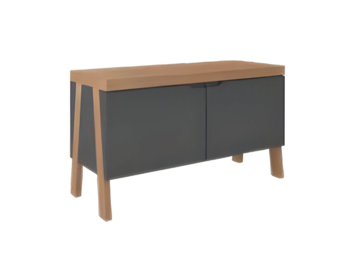 Modern chest of drawers brown black luxury wooden furniture office furniture comfortable